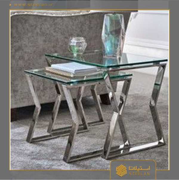 میز عسلی استیل ۳۰۴ کد sa_1010